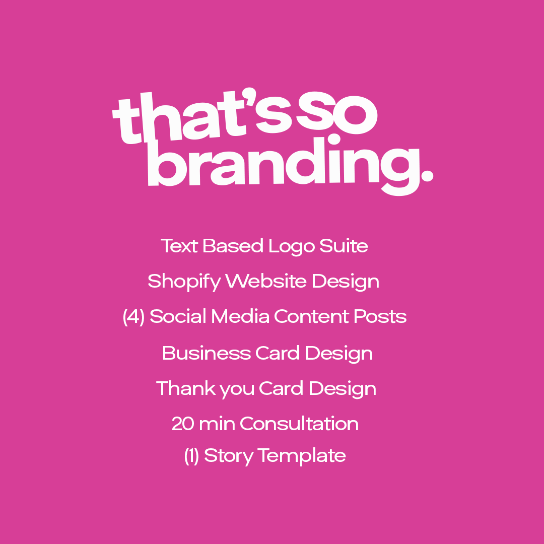 That's So Branding Package
